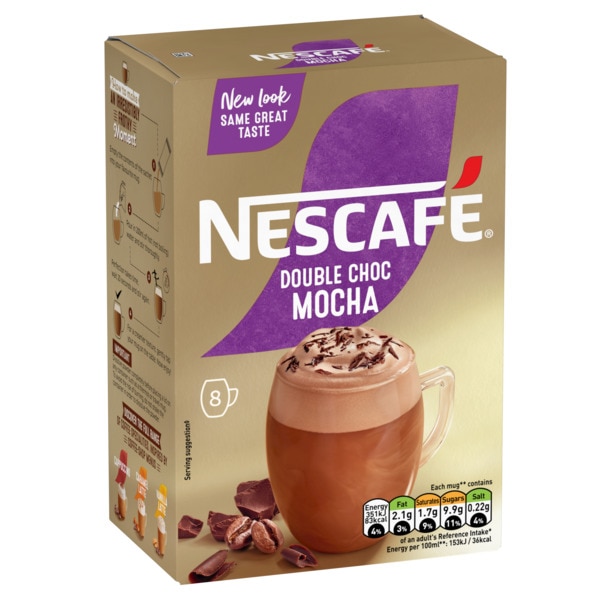 NESCAFÉ GOLD Double Choc Mocha 184g, 8 Sachets